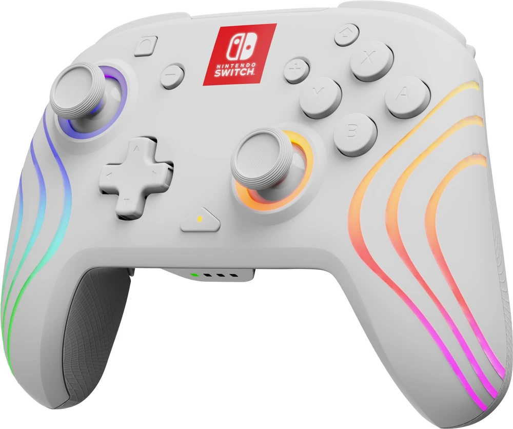 PDP belaidis valdiklis „Afterglow Wave Nintendo Switch“, baltas