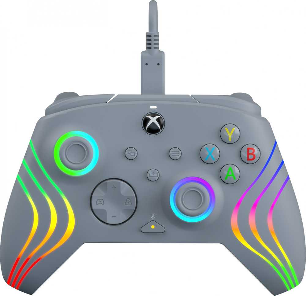 PDP XBOX Series X/S ir PC pilkas laidinis valdiklis (Afterglow Wave)