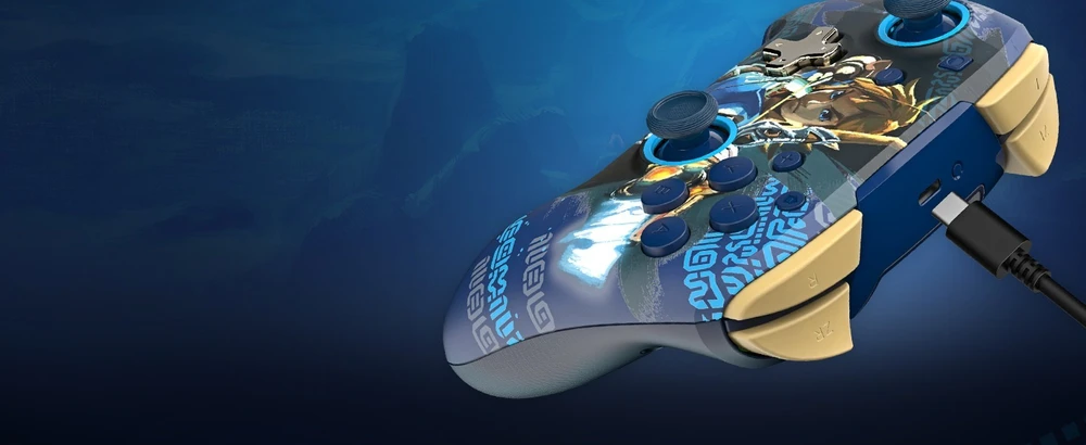 PDP Rematch Enhanced Belaidis valdiklis skirtas Nintendo Switch - Link Hero (Švytintis tamsoje)