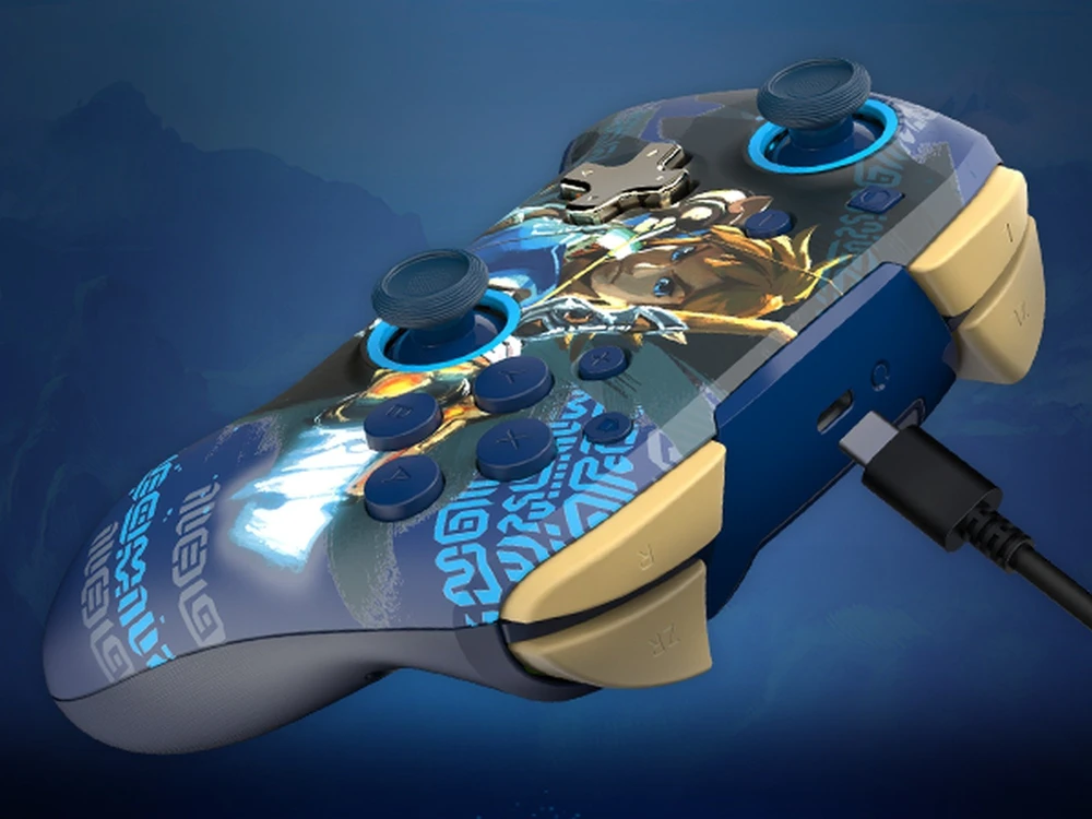 PDP Rematch Enhanced Belaidis valdiklis skirtas Nintendo Switch - Link Hero (Švytintis tamsoje)