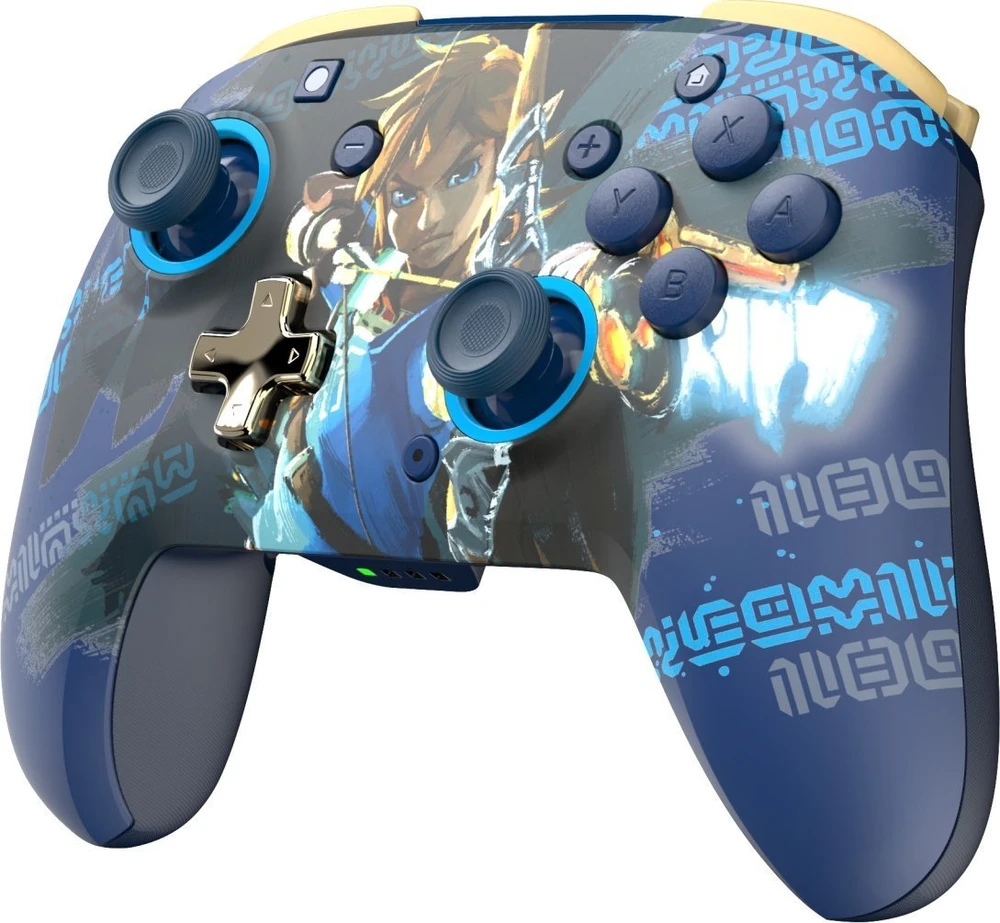 PDP Rematch Enhanced Belaidis valdiklis skirtas Nintendo Switch - Link Hero (Švytintis tamsoje)