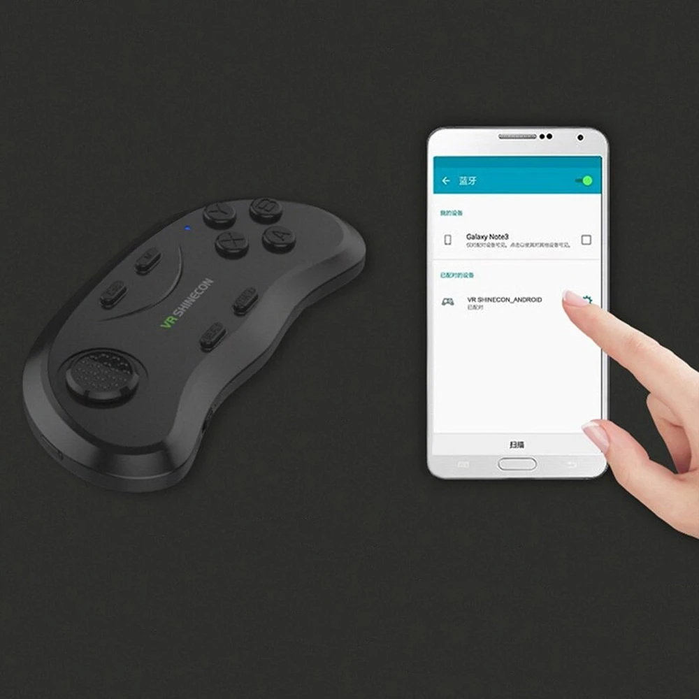 „Shinecon Pilot“ žaidimų pultas mobiliesiems įrenginiams, skirtas „Bluetooth VR B01“