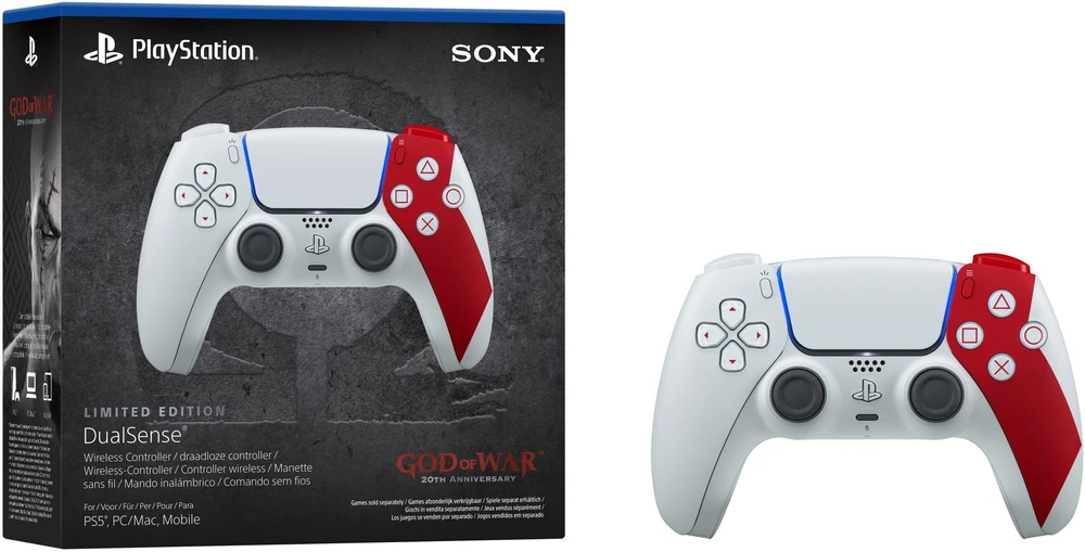 „Sony“ „PlayStation 5 DualSense“ belaidis valdiklis, riboto leidimo – „God of War“