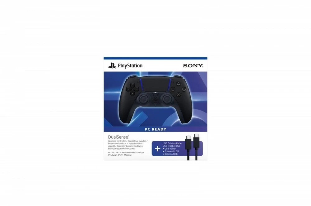 Sony „Dualsense“ belaidis valdiklis, juodas, USB, kompiuteris