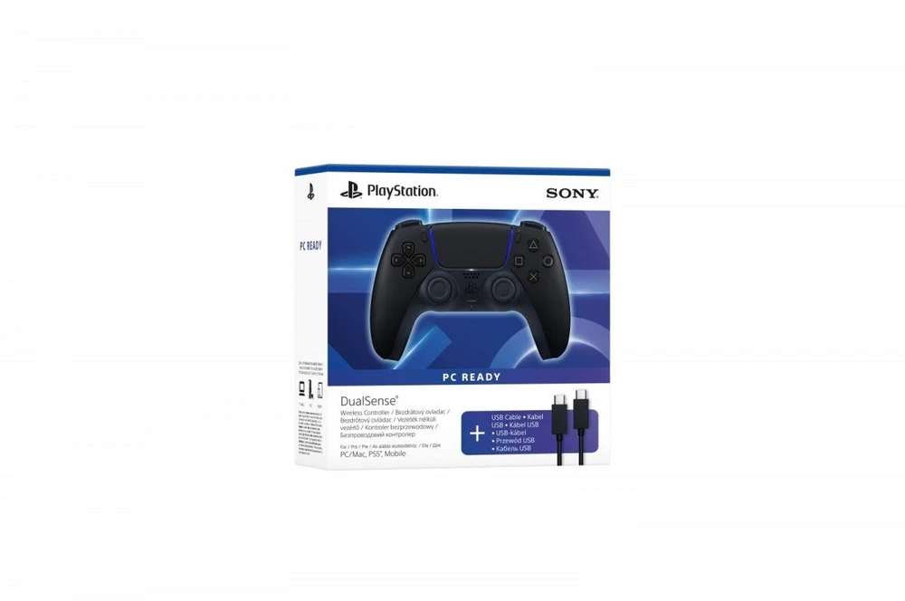 Sony „Dualsense“ belaidis valdiklis, juodas, USB, kompiuteris