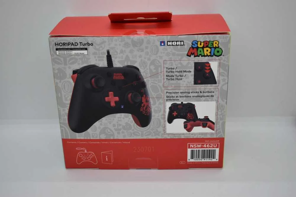HORI Horipad Turbo laidinis pultelis Nintendo Switch (Mario)