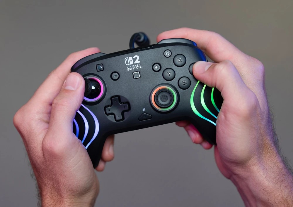Turtle Beach Afterglow Wave laidinis žaidimų valdiklis | Juodas | Switch 2
