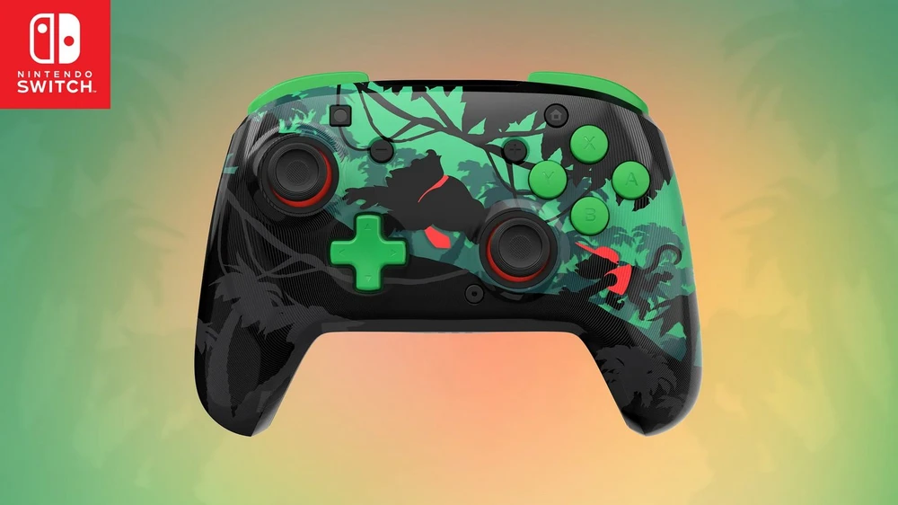 „Turtle Beach Rematch“ – „Donkey Kong“ žaidimas, kuriame žaidėjas yra „Switch 2“.