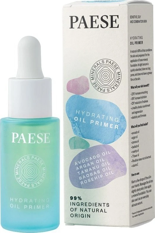 Paese Minerals drėkinamasis aliejus po makiažu 15ml