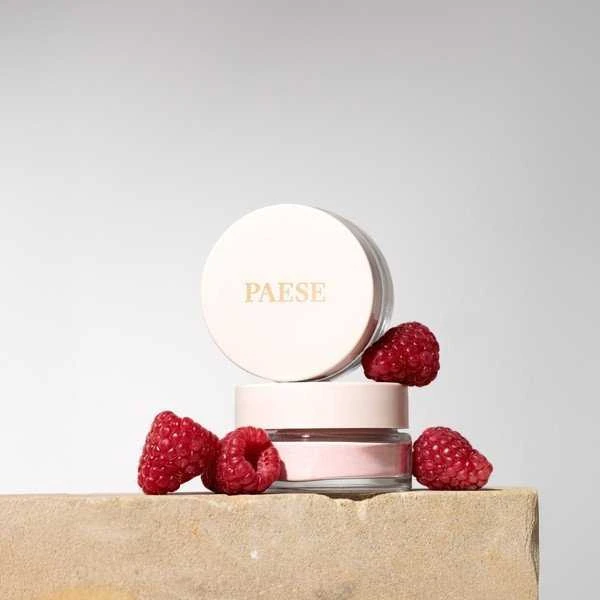 Paese PAESE_Raspberry Powder Skin Calming Powder puder aviečių spalvos do twarzy 6g