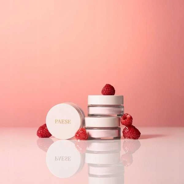 Paese PAESE_Raspberry Powder Skin Calming Powder puder aviečių spalvos do twarzy 6g