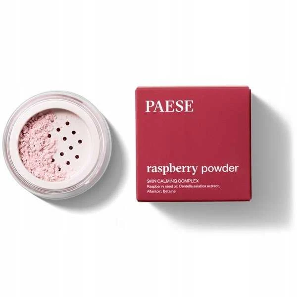 Paese PAESE_Raspberry Powder Skin Calming Powder puder aviečių spalvos do twarzy 6g