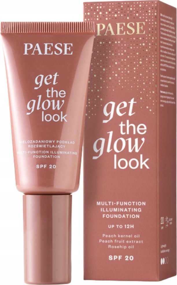 Paese Get The Glow Look Multi-function Illuminating Foundation 2N Sand rusvai gelsvas, 30 ml