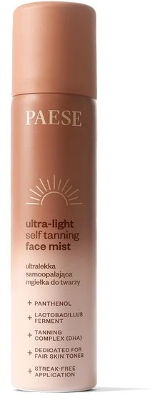 Paese itin lengvas savaiminio įdegio veido purškiklis 75ml
