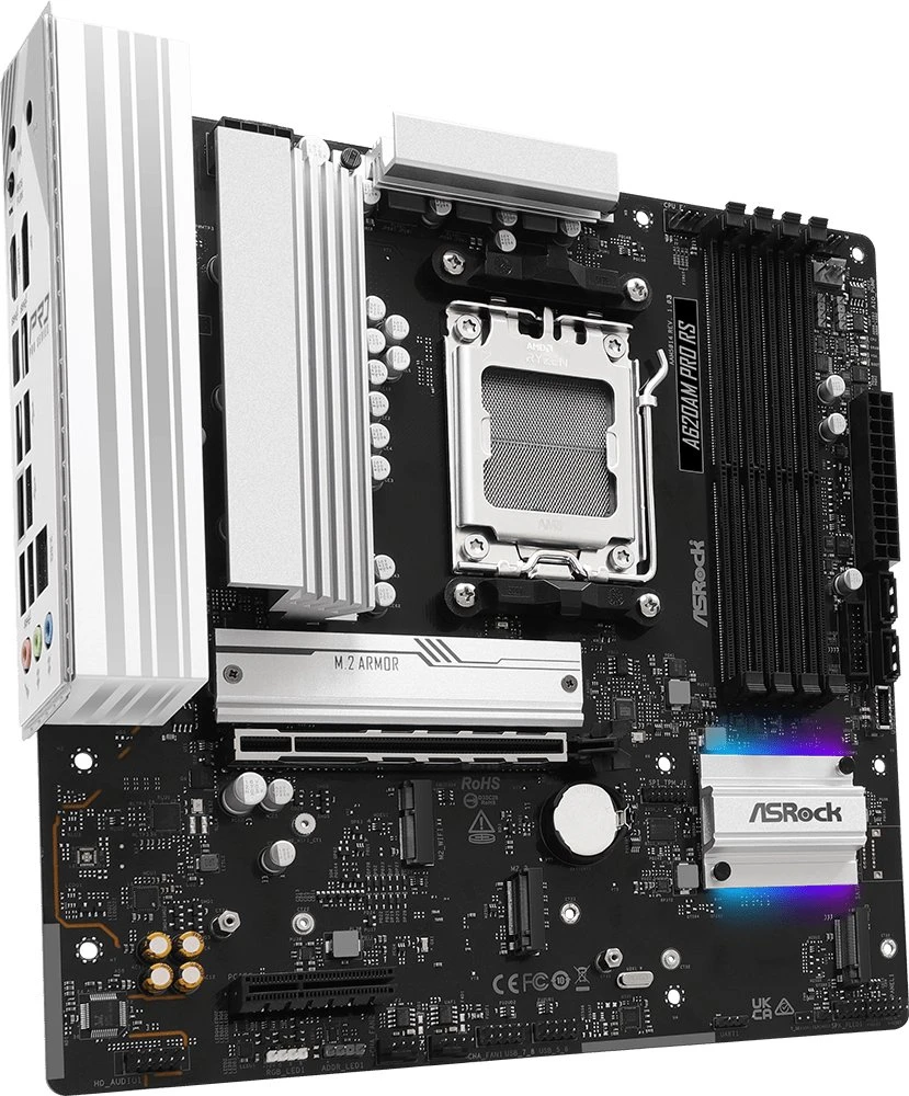 Pagrindinė plokštė ASRock A620AM Pro RS AM5 mATX HDMI/DP DDR5