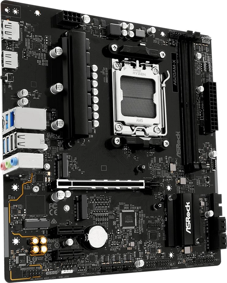 Asrock A620AM-X pagrindinė plokštė AMD A620 Socket AM5 micro ATX
