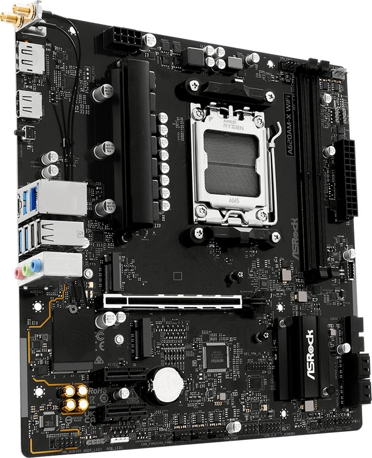 Pagrindinė plokštė Asrock A620AM-X WiFi AMD A620A Socket AM5 micro ATX