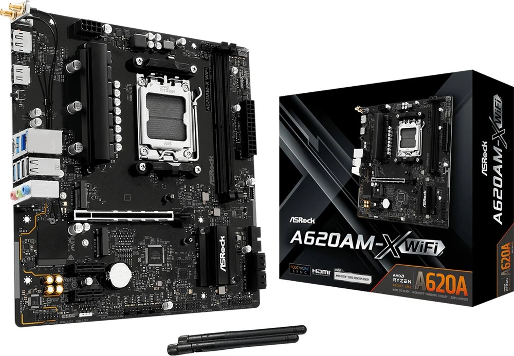 Pagrindinė plokštė Asrock A620AM-X WiFi AMD A620A Socket AM5 micro ATX