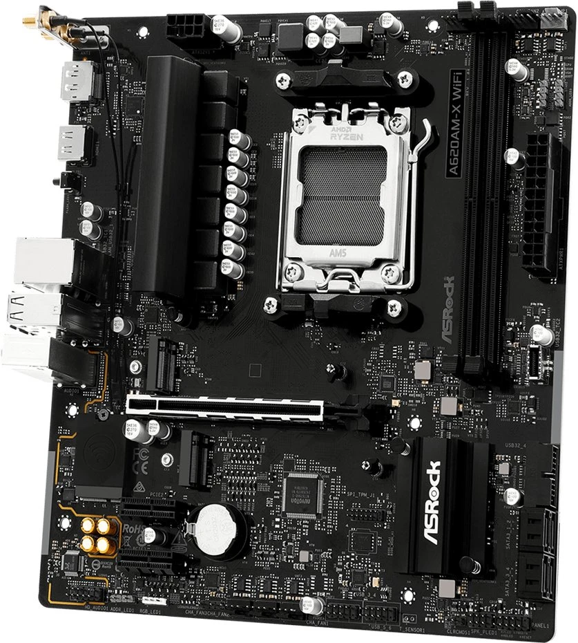 Pagrindinė plokštė Asrock A620AM-X WiFi AMD A620A Socket AM5 micro ATX