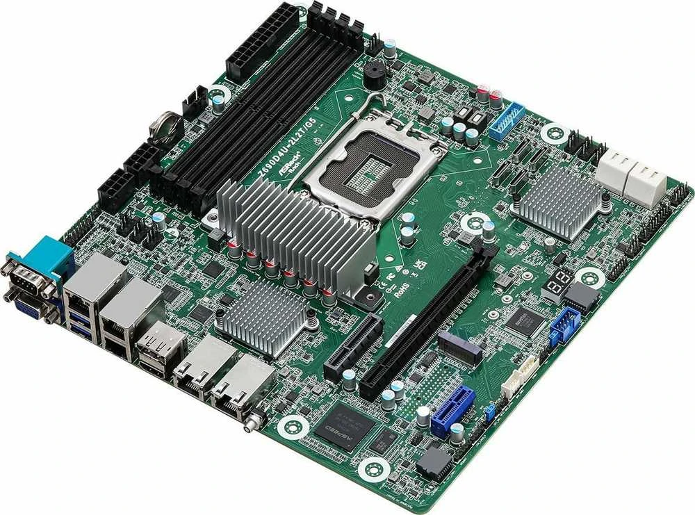 Pagrindinė plokštė ASRock Z690D4U-2L2T/G5 1x LGA1700 Intel Core 12/13 kartos Z690 (4xDIMM, SATA, 1xM.2, 2xGbE, 2x10GbE, IPMI)