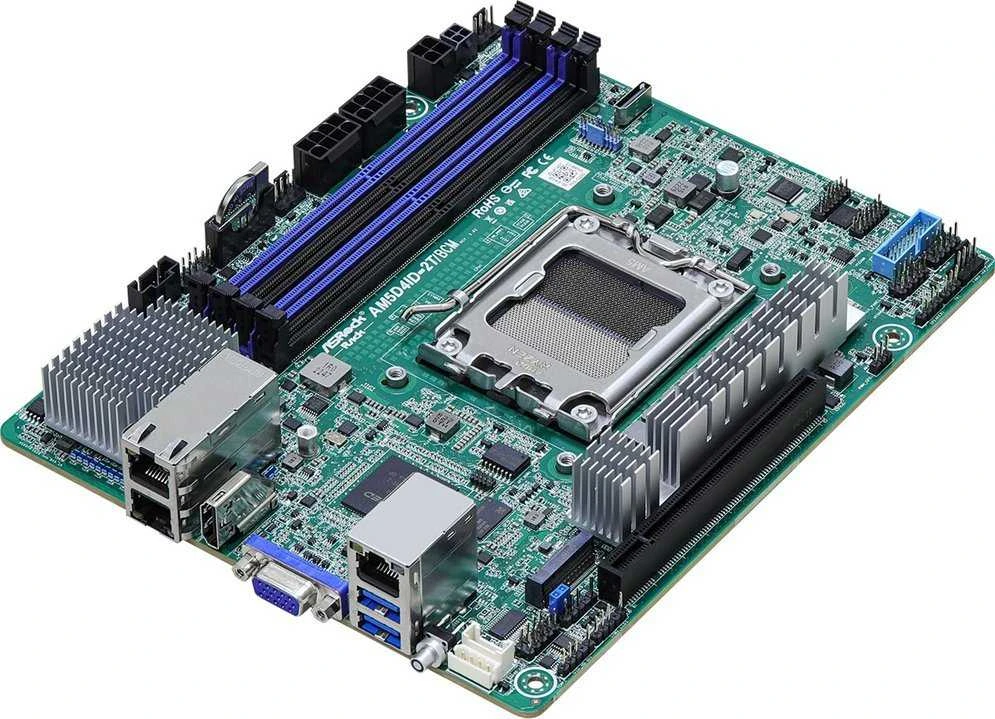 Asrock AM5D4ID-2T/BCM pagrindinė plokštė KNOLL3 X300 Socket AM5 mini ITX