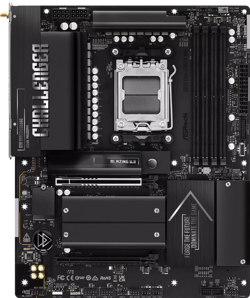 Pagrindinė plokštė Asrock X870 Challenger WiFi AMD X870 Lizdas AM5 ATX