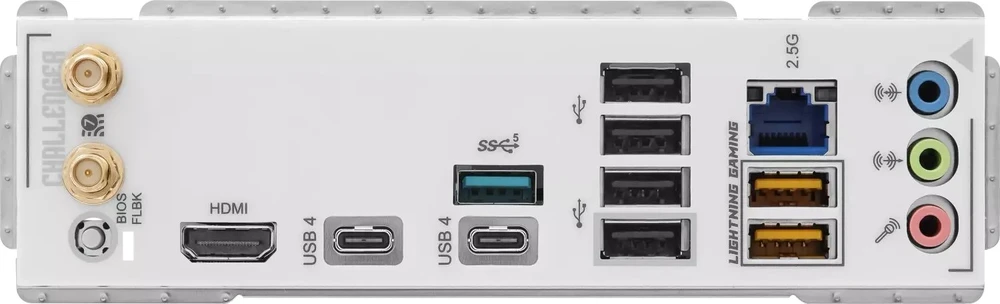 Pagrindinė plokštė ASRock X870 Challenger WiFi Baltas AM5 ATX HDMI/USB-C