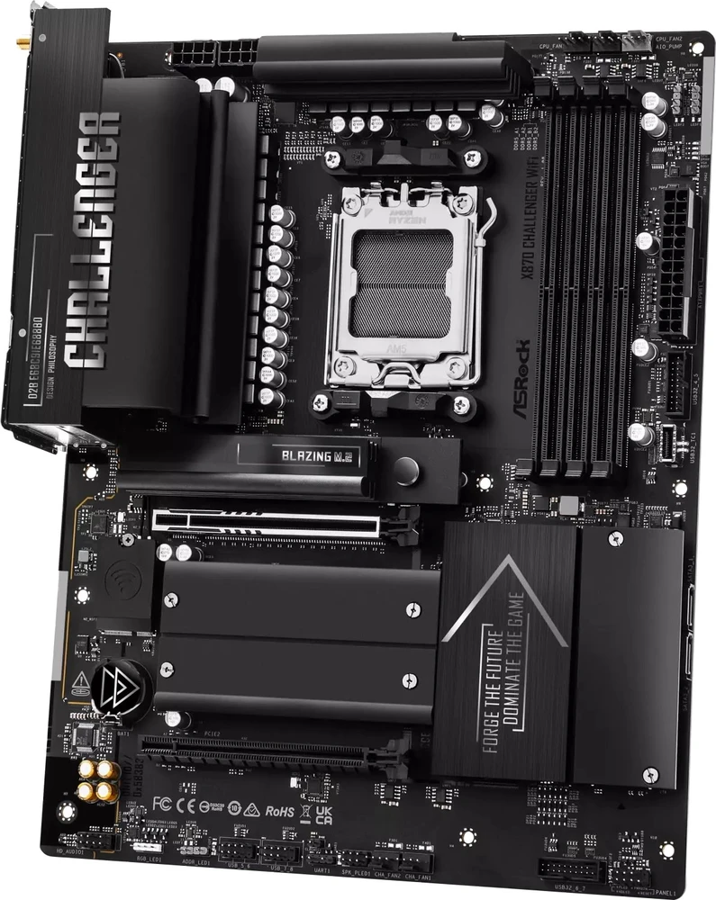 Pagrindinė plokštė Asrock X870 Challenger WiFi AMD X870 Lizdas AM5 ATX