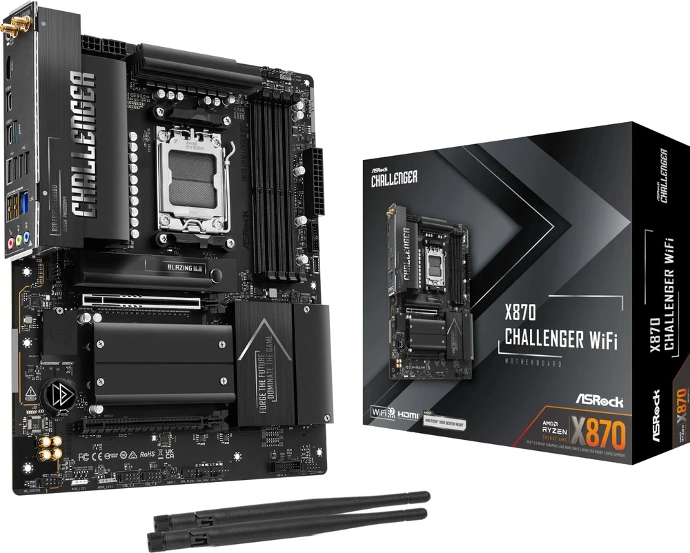 Pagrindinė plokštė Asrock X870 Challenger WiFi AMD X870 Lizdas AM5 ATX
