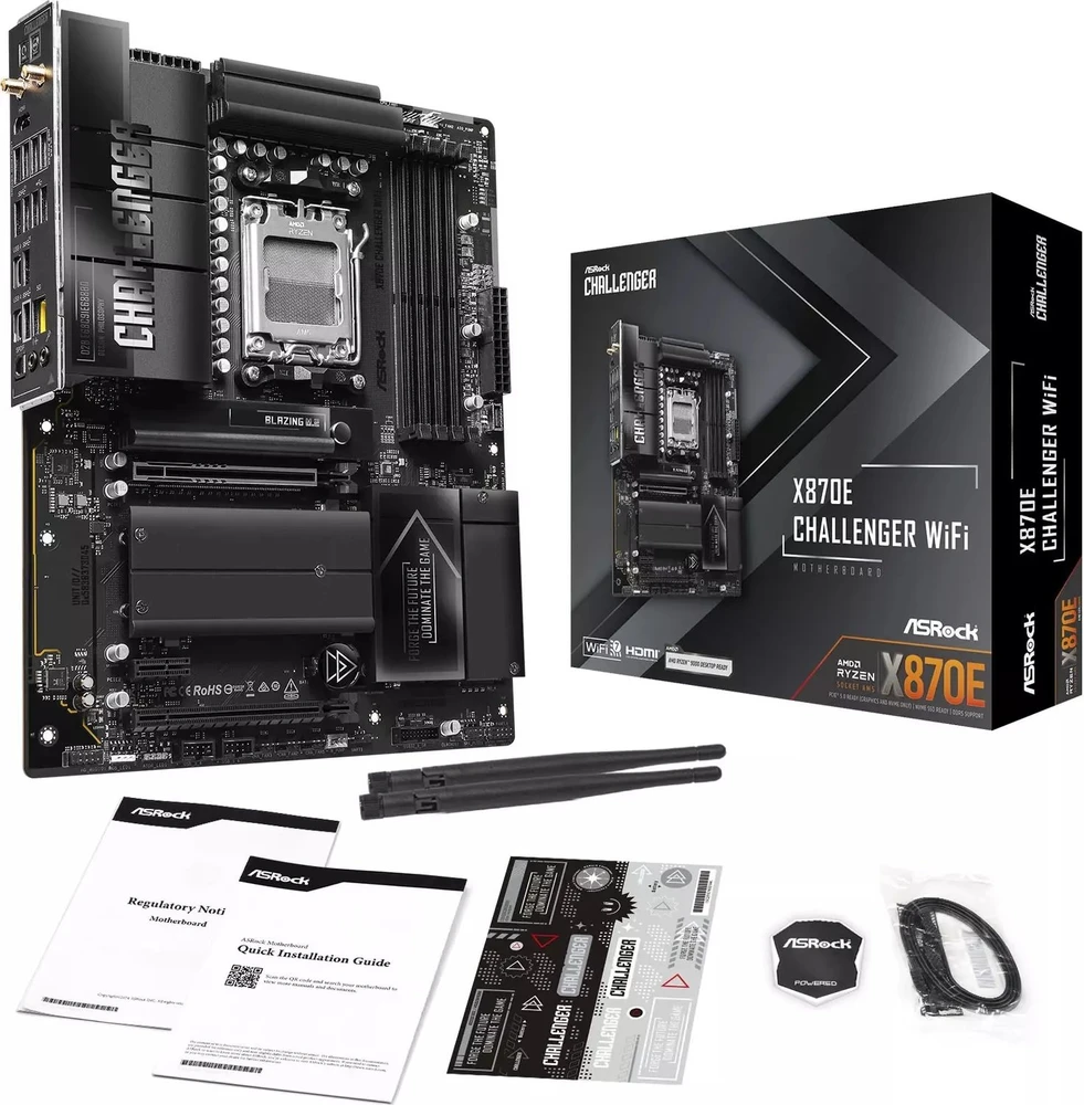 pagrindinė plokštė ASRock X870E CHALLENGER WIFI