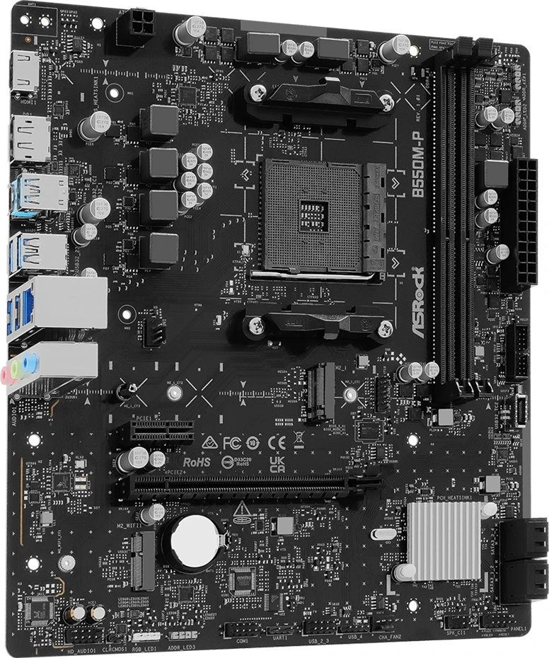 Pagrindinė plokštė ASRock B550M-P AM4 mATX