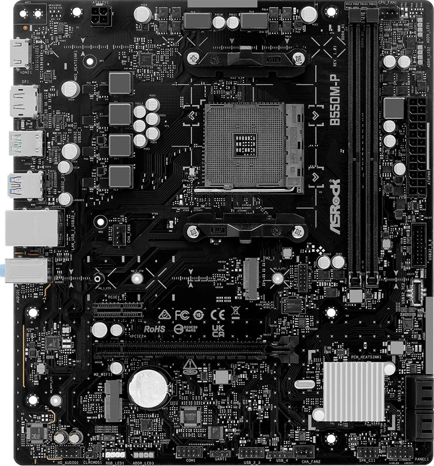 Pagrindinė plokštė ASRock B550M-P AM4 mATX