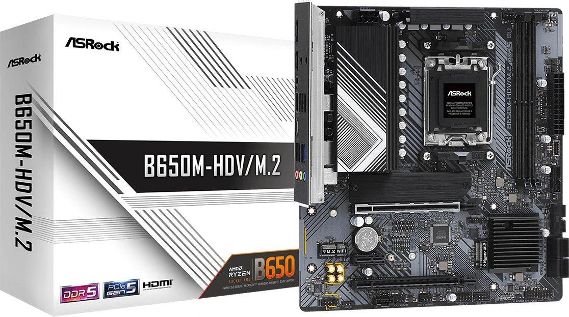 Pagrindinė plokštė ASRock B650M-HDV/M.2