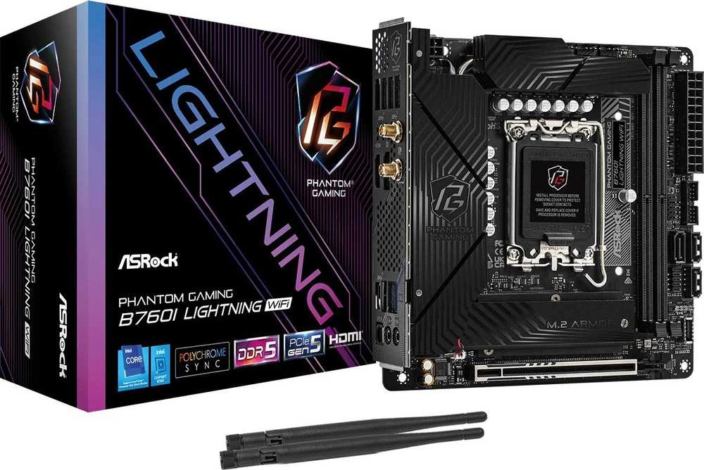 Pagrindinė plokštė ASRock B760I Lightning WiFi, Mini-ITX
