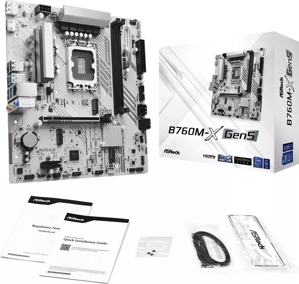 Asrock B760M-X Gen5 Intel B760 LGA 1700 micro ATX plokštė