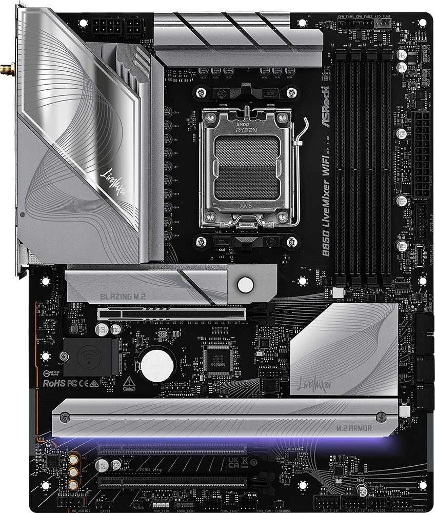 Pagrindinė plokštė ASRock B850 LiveMixer WiFi