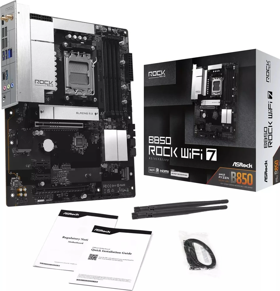Asrock B850 Rock WiFi 7 AMD B850 Socket AM5 ATX