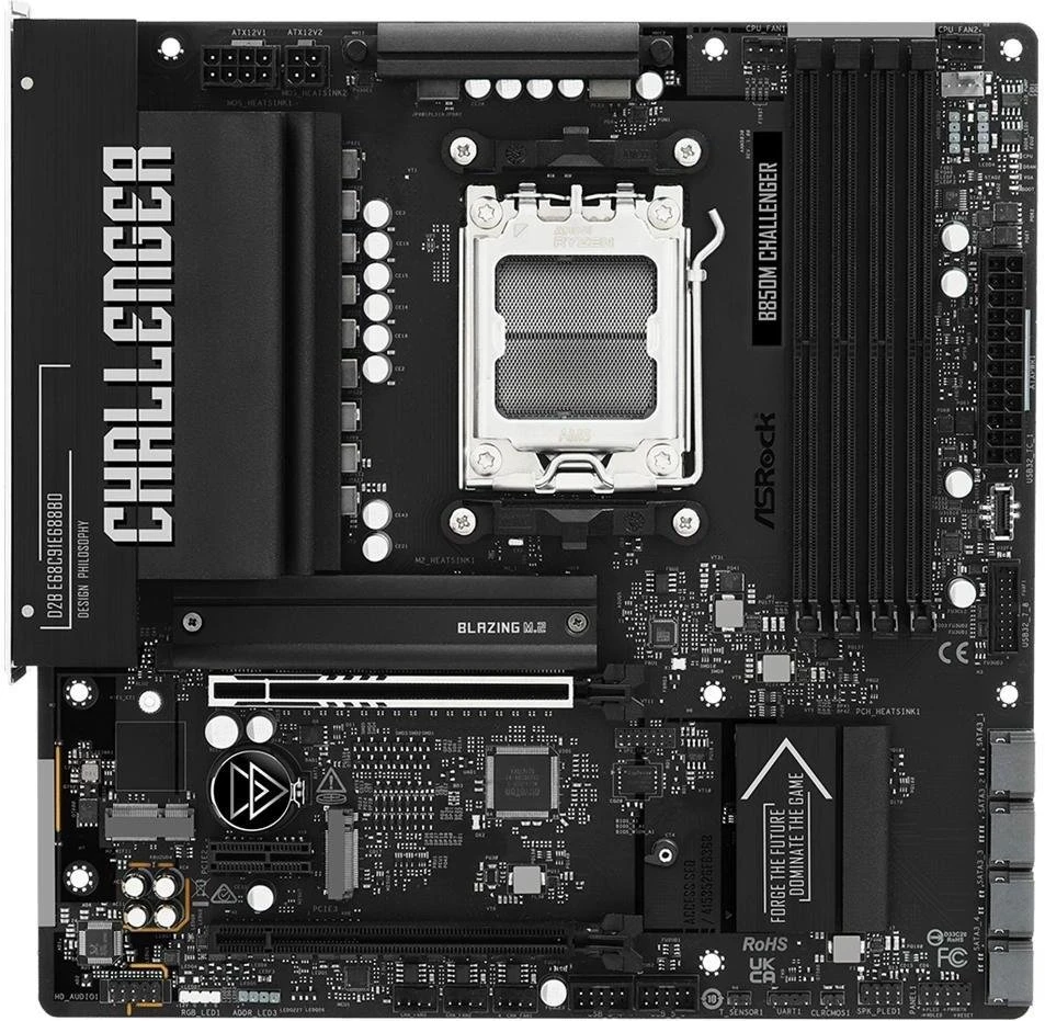 Pagrindinė plokštė ASRock B850M Challenger AM5 mATX HDMI/DP