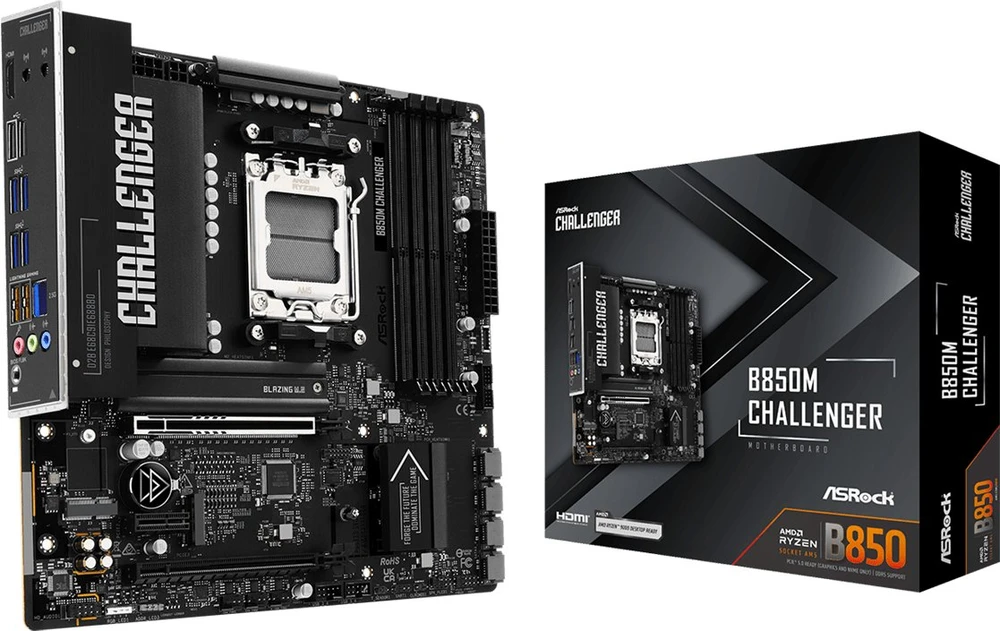 Pagrindinė plokštė ASRock B850M Challenger AM5 mATX HDMI/DP