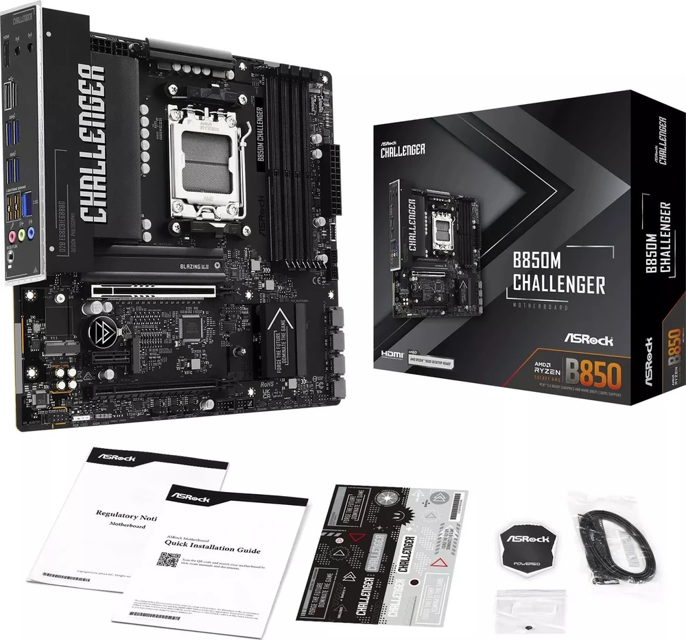 Pagrindinė plokštė ASRock B850M Challenger AM5 mATX HDMI/DP