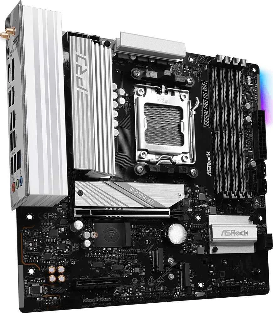 Pagrindinė plokštė ASRock B850M Pro RS WiFi AMD B850 Lizdas AM5 micro ATX