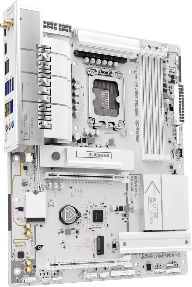 Pagrindinė plokštė Asrock B860 Challenger WiFi Baltas Intel B860 LGA 1851 (Socket V1) ATX
