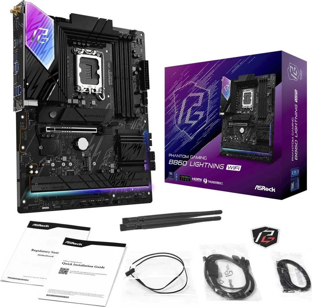 Pagrindinė plokštė ASRock B860 Lightning WiFi