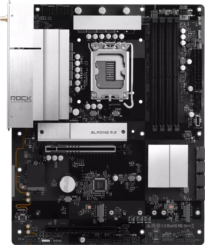 Asrock B860 Rock WiFi 7 Intel B860 LGA 1851 (Socket V1) ATX