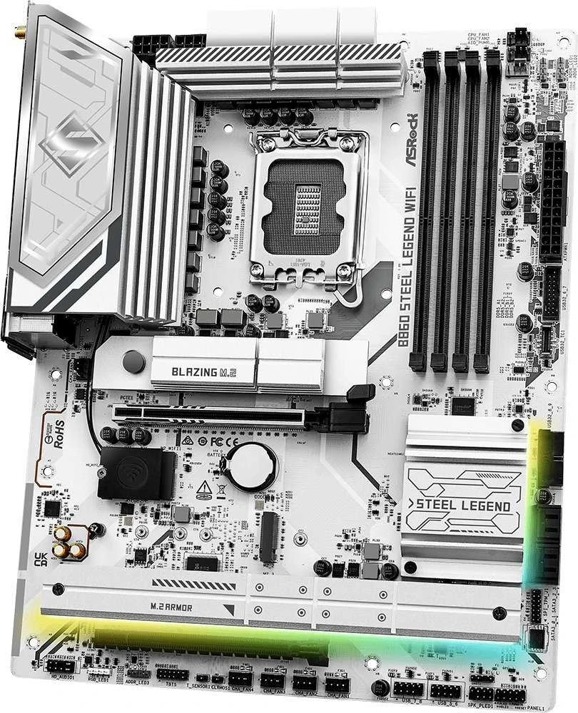 Asrock B860 Steel Legend WiFi Intel B860 LGA 1851 (Socket V1) ATX