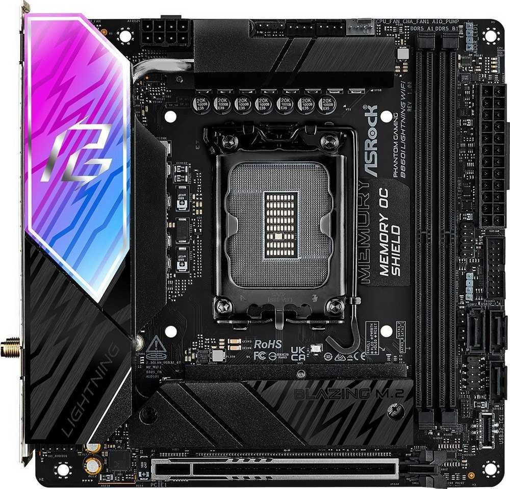 Pagrindinė plokštė ASRock B860I Lightning WiFi
