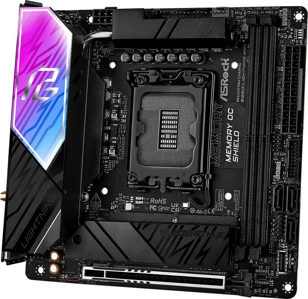 Pagrindinė plokštė ASRock B860I Lightning WiFi