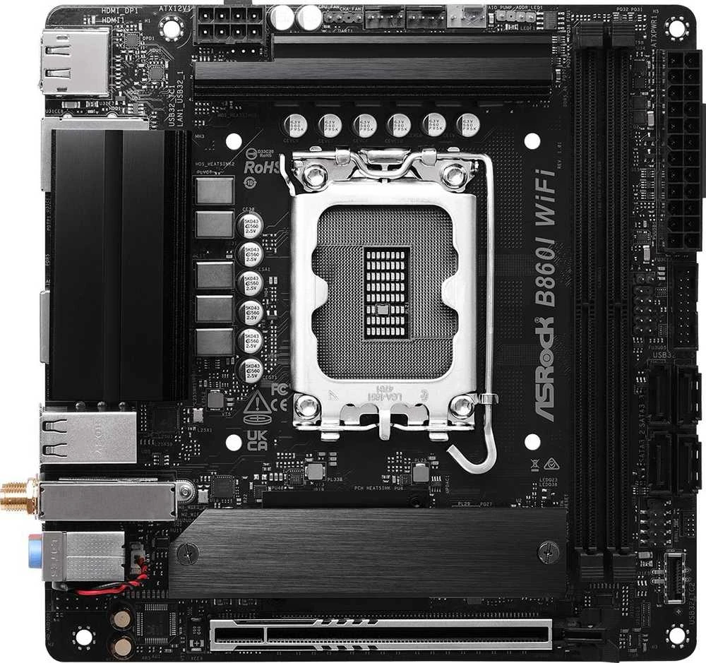 Asrock B860I WiFi Intel B860 LGA 1851 (Socket V1) mini ITX