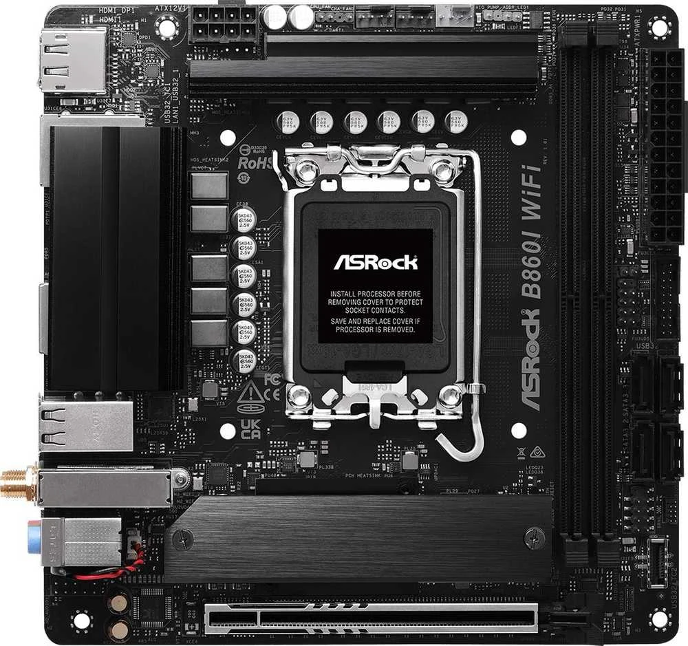 Asrock B860I WiFi Intel B860 LGA 1851 (Socket V1) mini ITX