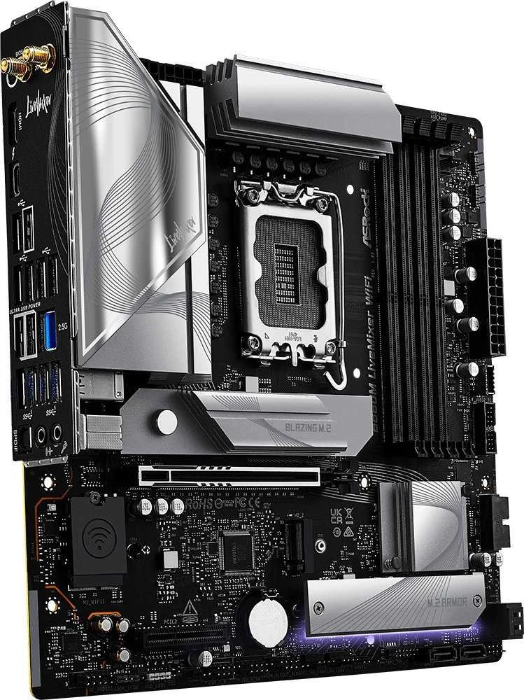 Pagrindinė plokštė Asrock B860M LiveMixer WiFi Intel B860 LGA 1851 (Socket V1) micro ATX